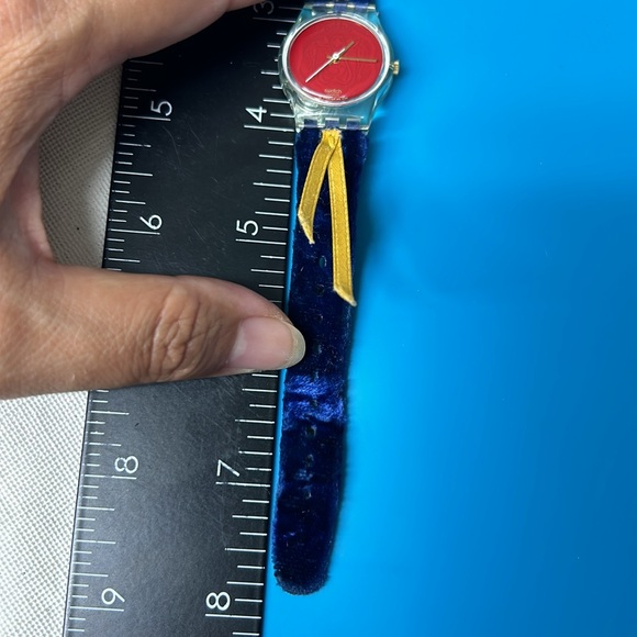 🖤1994 Ladies swatch watch Cord On Bleu - Picture 14 of 15